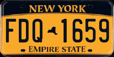 NY license plate FDQ1659