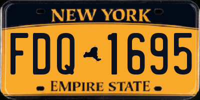 NY license plate FDQ1695