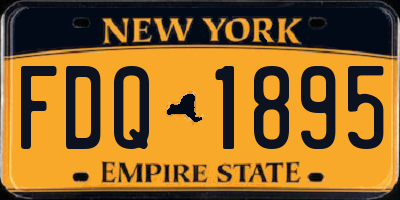 NY license plate FDQ1895