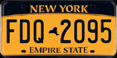 NY license plate FDQ2095