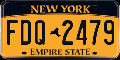 NY license plate FDQ2479