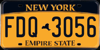 NY license plate FDQ3056