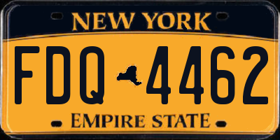 NY license plate FDQ4462