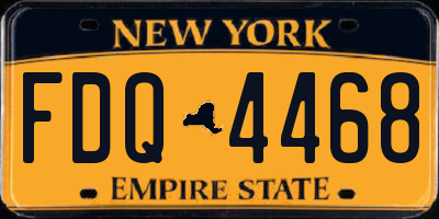 NY license plate FDQ4468