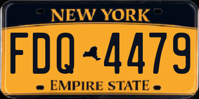 NY license plate FDQ4479