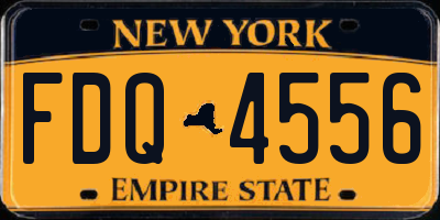 NY license plate FDQ4556