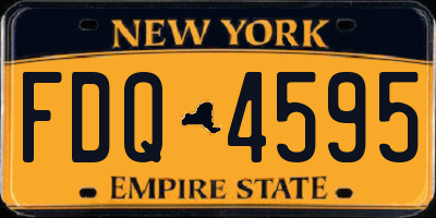 NY license plate FDQ4595