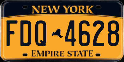 NY license plate FDQ4628