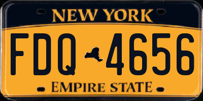 NY license plate FDQ4656