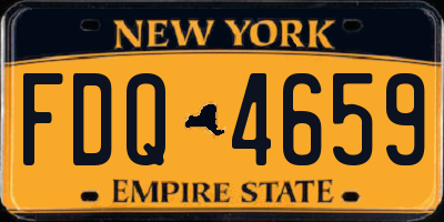 NY license plate FDQ4659