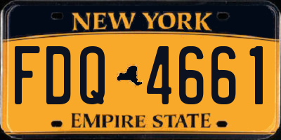 NY license plate FDQ4661
