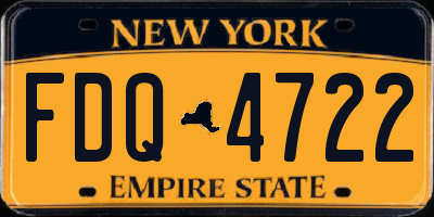 NY license plate FDQ4722