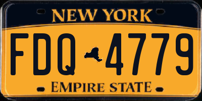 NY license plate FDQ4779