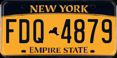 NY license plate FDQ4879