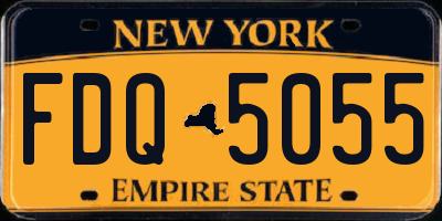 NY license plate FDQ5055