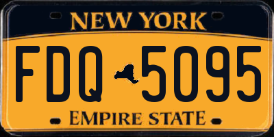 NY license plate FDQ5095