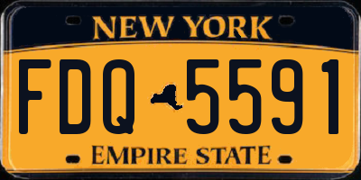 NY license plate FDQ5591