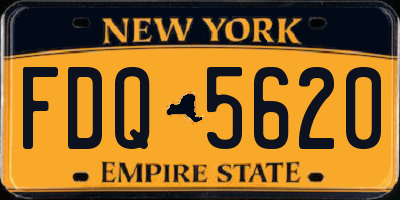 NY license plate FDQ5620
