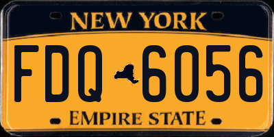 NY license plate FDQ6056