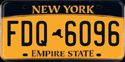 NY license plate FDQ6096