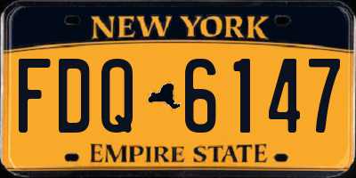 NY license plate FDQ6147