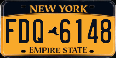 NY license plate FDQ6148