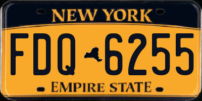 NY license plate FDQ6255