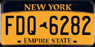 NY license plate FDQ6282