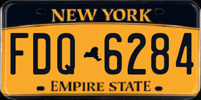 NY license plate FDQ6284