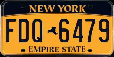 NY license plate FDQ6479