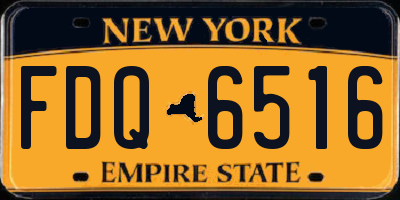NY license plate FDQ6516