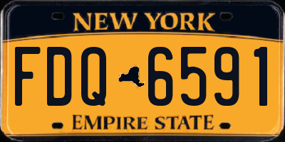 NY license plate FDQ6591