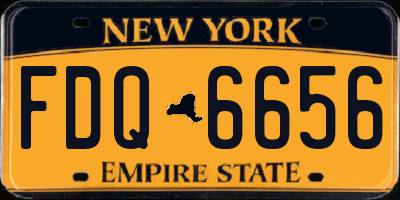NY license plate FDQ6656