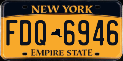 NY license plate FDQ6946