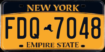 NY license plate FDQ7048