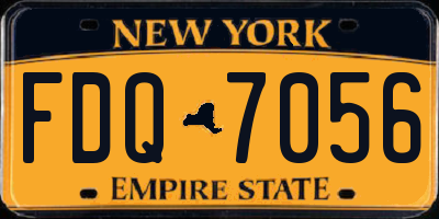 NY license plate FDQ7056
