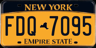 NY license plate FDQ7095