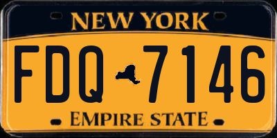 NY license plate FDQ7146