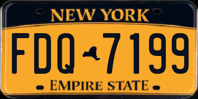 NY license plate FDQ7199