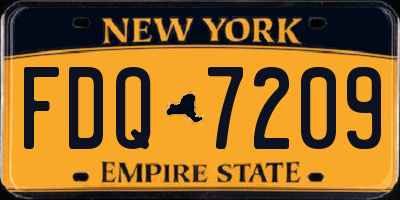 NY license plate FDQ7209