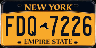 NY license plate FDQ7226