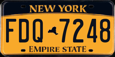 NY license plate FDQ7248