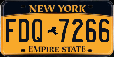 NY license plate FDQ7266