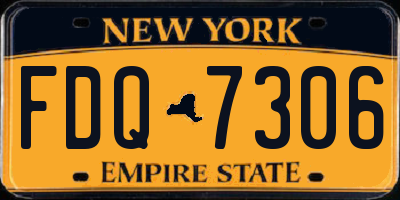NY license plate FDQ7306