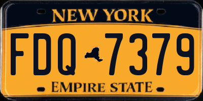 NY license plate FDQ7379