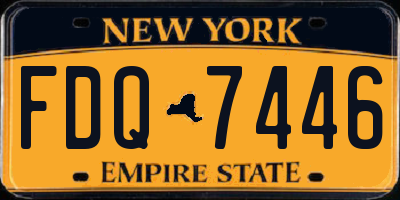 NY license plate FDQ7446