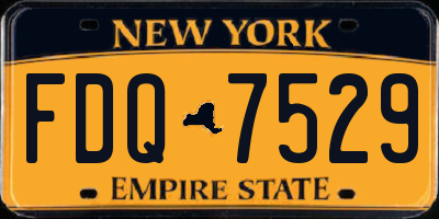 NY license plate FDQ7529