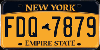 NY license plate FDQ7879