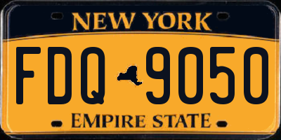 NY license plate FDQ9050