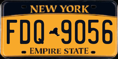 NY license plate FDQ9056